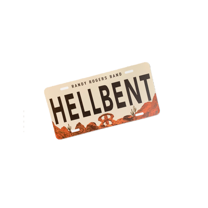 Hellbent License Plate Sticker